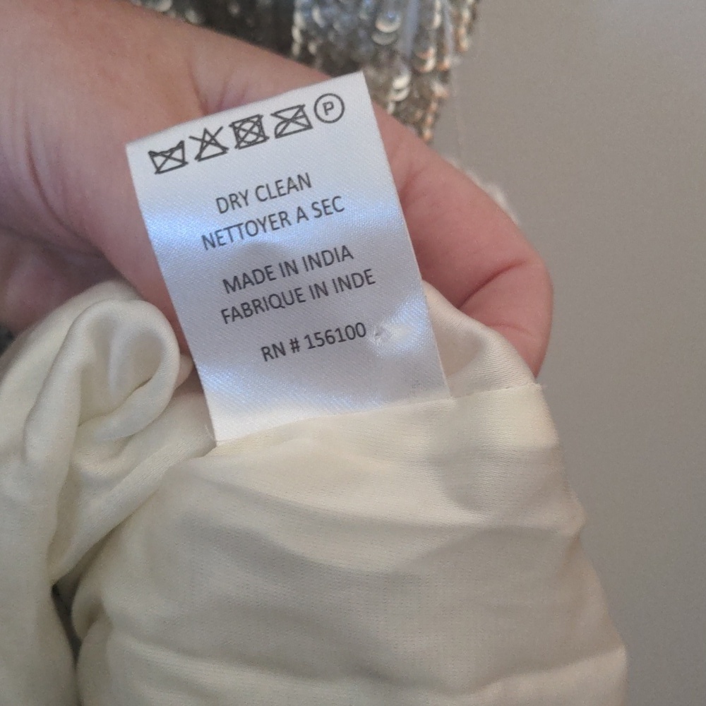 Retrofete Ella Champagne Gold One-Shoulder Mini Dress Small - Picture 11 of 12